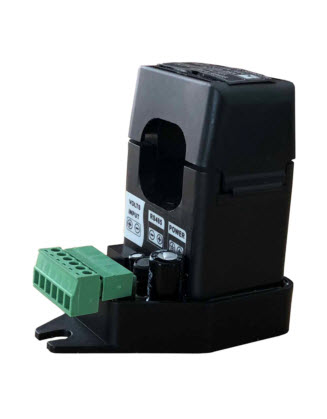 right-web Single phase power meter using CS series current sensors