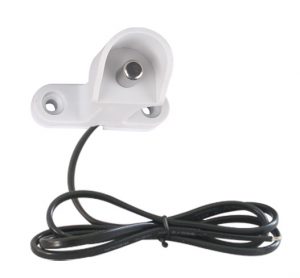 Outdoor Air Temperature Sensor with stainless steel probe and PVC radiation shield for HVAC systems